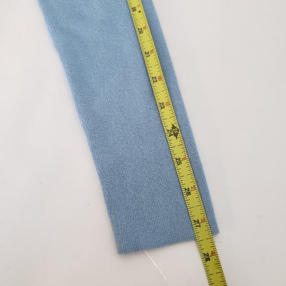 Lulus SIZE L Blue Fitted Blouse Long Sleeve Crop Top Square Neck CL21217L FLAW - Picture 9 of 15